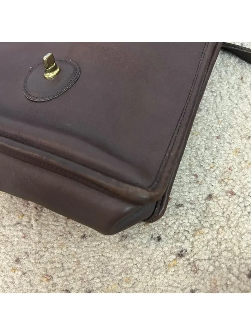 Vintage Coach Willis 9927 Brown Leather Crossbody Satchel Shoulder Bag Women's